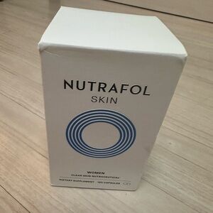 Nutrafol Skin Women Clear Skin Supplement - White with Blue